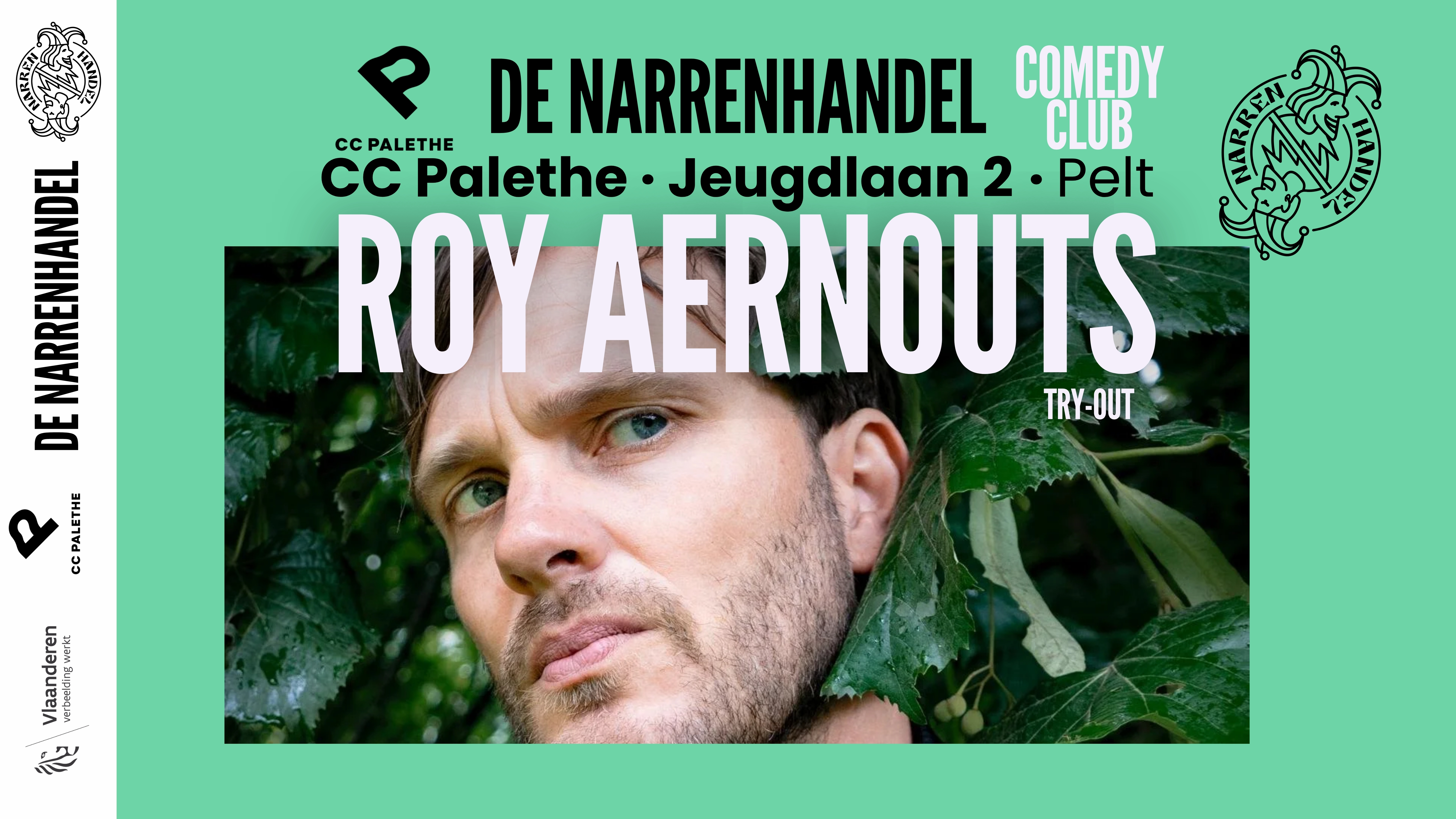 *Tickets 27 mei* Narrenhandel X CC Palethe Comedy Club met Roy Aernouts (NEW)