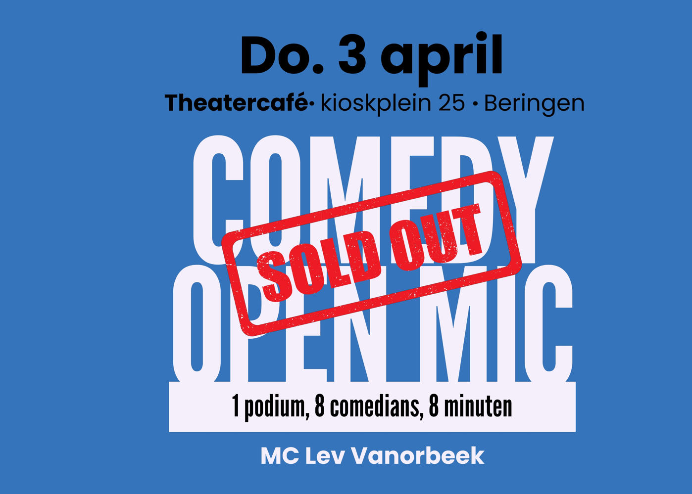 Theatercafé Beringen · 3 april