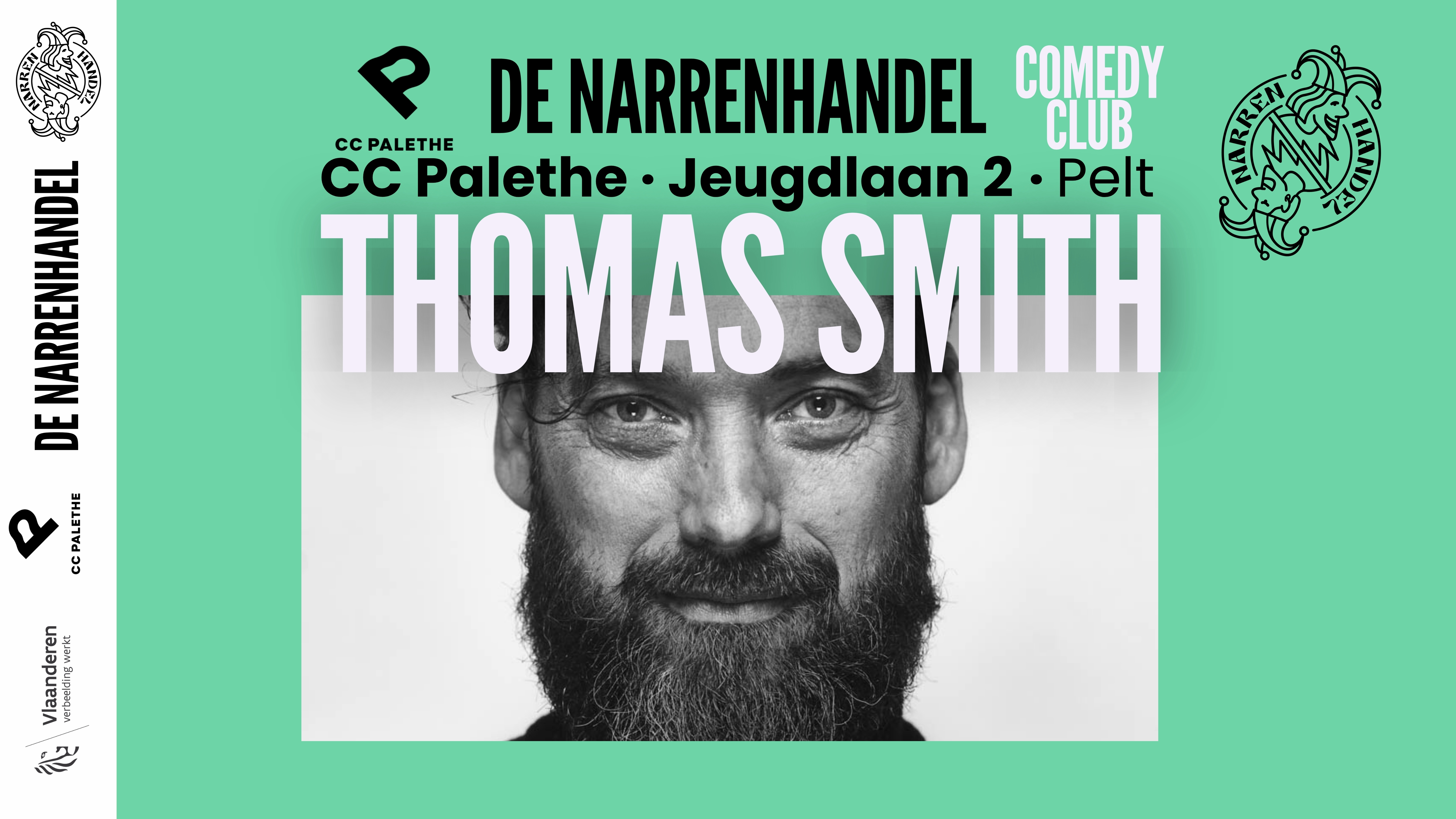 *Tickets 27 mei* Narrenhandel x CC Palethe Comedy Club met Thomas Smith